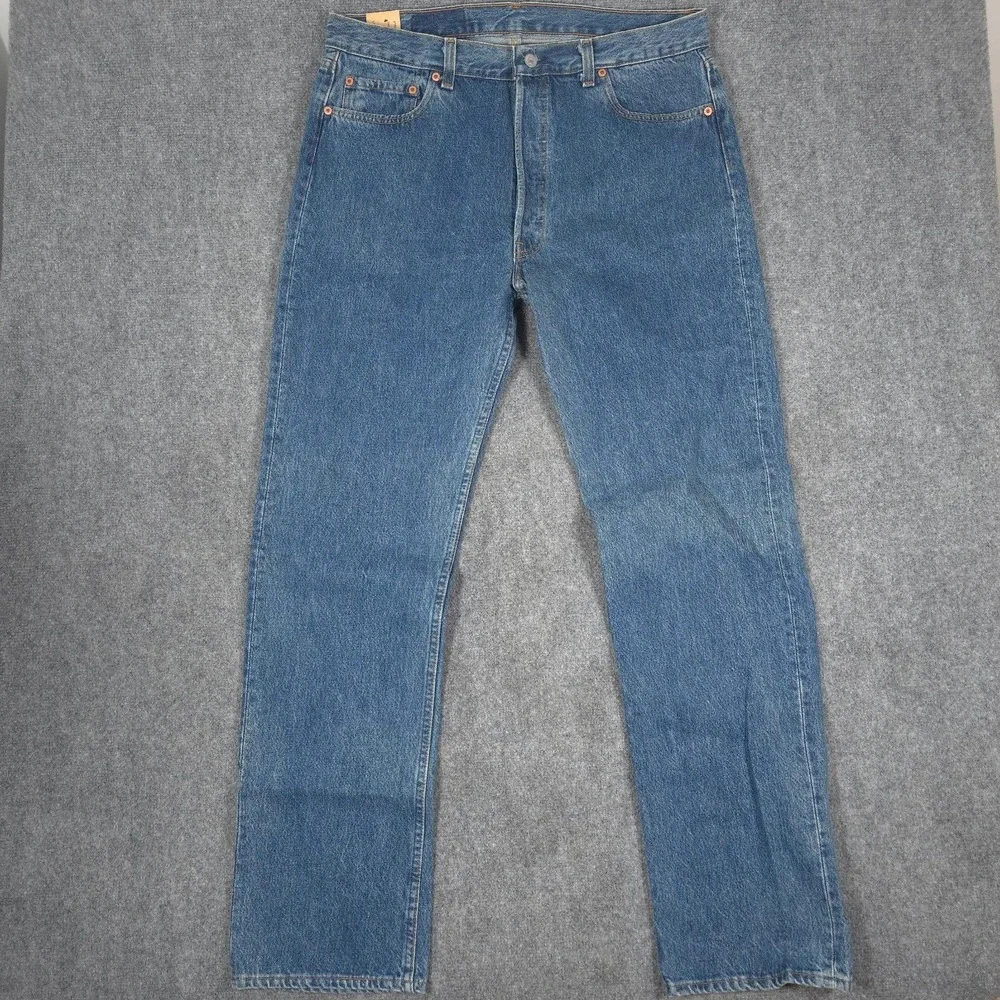 NWT VTG Levis 501 Jeans Mens 38x34 Straight Leg Button Fly USA Preshrunk 80s